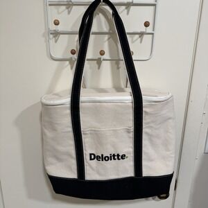 Deloitte. Insulated Beach Cooler Pool Canvas Big 4 Accounting Consulting Bag